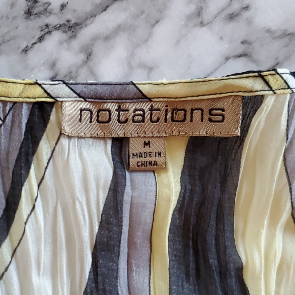 Notations Blouse Size Medium - image 3